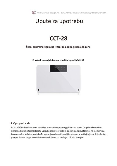 Upute Regulacija CCT 28